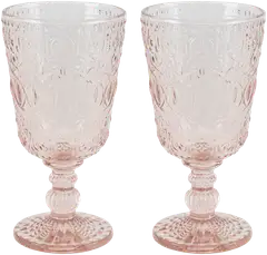 House viinilasi Diana 30 cl 2 kpl roosa - 1