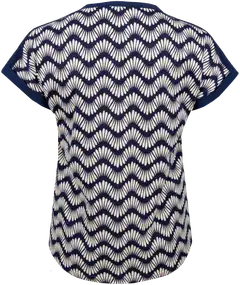 House naisten trikootoppi 213HP03114, D-mitoitus - Navy aop - 2