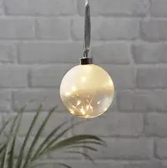 Star Trading Led-lasipallo Glow 10 cm, huurrelasi - 3