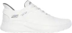 Skechers miesten Slip-Ins loafer Bobs Sport Squad Chaos Solid Step White - WHITE - 3