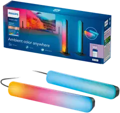 Philips Smart Lighting Gradient RGBIC -valopalkit musta 30 cm 2 kpl - 1
