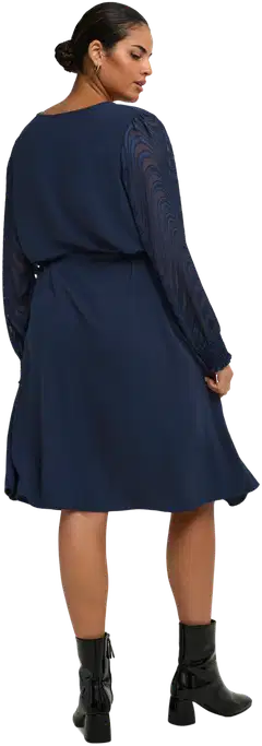 ONLY CARMAKOMA naisten mekko Carmetta - Navy Blazer - 6