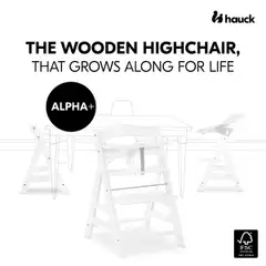 Hauck syöttötuoli Alpha+b valkoinen - 14