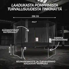 React trampoliini 396 cm / 13 ft - 2