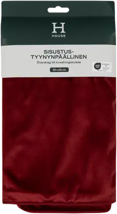 House sisustustyynynpäällinen Velvet 50 x 50 cm viini - 2