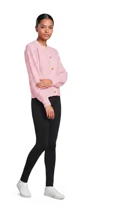 WKLY. naisten neuletakki villasekoite 213W362687 - Lt pink - 3