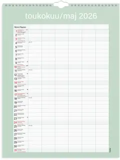 Burde Perhekalenteri 2026 Kätevä - 2