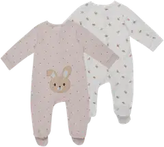 Ciraf vauvojen potkupuku Pupu 250B263012 2-pack - pink bunny - 2