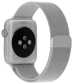 Wave Teräspunottu ranneke, Apple Watch 42mm (Series 1-9) / Apple Watch 44mm / Apple Watch 45mm / Apple Watch 46mm / Apple Watch 49mm, Hopea - 3