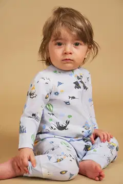 Muumi  vauvojen pyjama Leikkihetki 593840 - vaaleansininen - 4