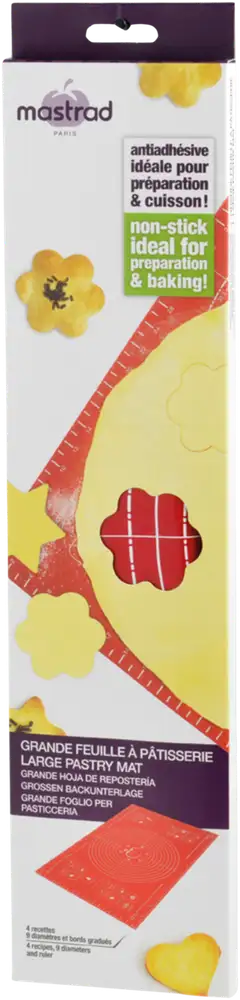 Mastrad leivontamatto 40x60 cm punainen - 2