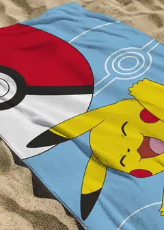 Pokemon lasten kylpypyyhe 70x140 cm monivärinen - 7