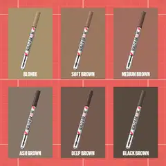 Maybelline New York Build-a-Brow Pen 257 Medium Brown kulmakynä - Ash Brown - 9