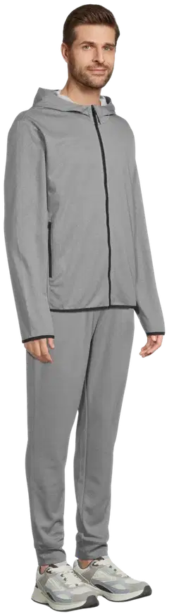 Cheetah miesten hupullinen treenitakki CMJ6423 - Grey Heather - 4