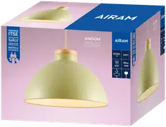 Airam Anoom 38 riippuvalaisin E27 vihreä - 2