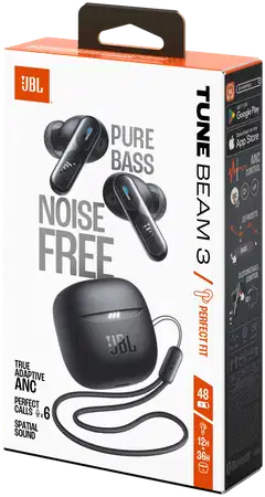 JBL langattomat vastamelunappikuulokkeet Tune Beam 3, musta - 9