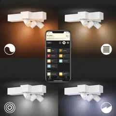 Philips Hue Centris -kattovalaisin kolmella kohdevalolla 25W 2000-6500K 2960LM valkoinen - 9