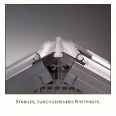 Kreative Gartentechnik kasvihuone Rose III 7,53 m2 antrasiitinharmaa - 2