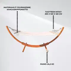 Lykke riippumatto telineellä premium - 2