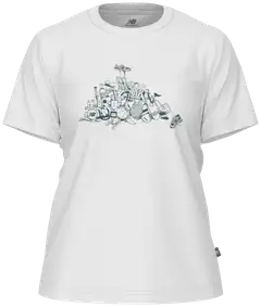 New Balance naisten Athletics Pile t-paita - WHITE - 1