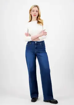 Lee Cooper LC ISA 2080 siniset Wide leg regular fit farkut - SININEN - 3