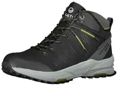 Halti miesten Mid-vartinen ulkoilujalkine Hakon Mid DX - Black/Pesto Green - 1