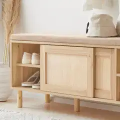 SoBuy kenkäkaappi luonnonväri FSR163-N - 6