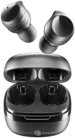 MusicSound Bluetooth nappikuulokkeet Flow musta - 1