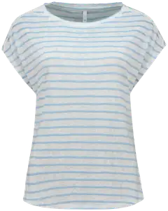 Hailys naisten t-paita tp el44dora lwi-2409086 - offwhite/pearl blue stripe - 1