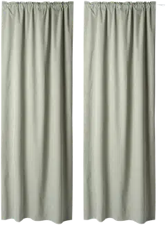Åhléns Home pimennysverho INES 135x250cm 2 kpl green - 1