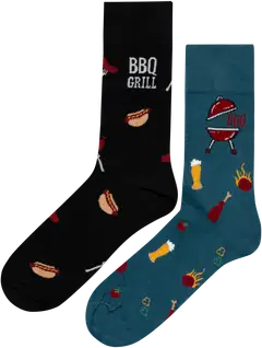 House miesten nilkkasukat barbecue 193H062602 2-pack - 1