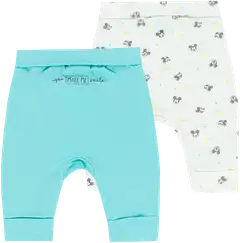 TEX BABY vauvojen trikoohousut  Mikki 2-pack - turquoise - 2