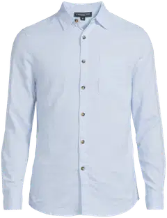 London Fog miesten pellavakauluspaita 194LF15262 - Light Blue - 2