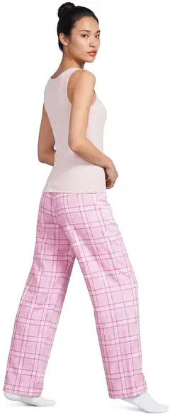 Actuelle naisten flanellihousut 212A382612 - Red check - 5
