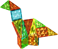 Geomag Magnetic Tiles Gems Raketti -magneettirakennussetti 32 osaa - 2