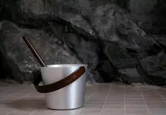Rento Saunasanko alumiini tumma bambu - 5