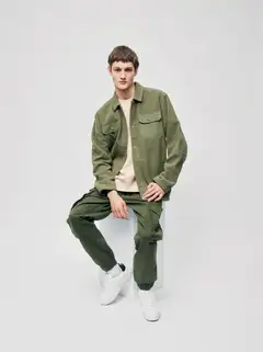 WKLY. miesten paitatakki sherpa 194W382525 - Khaki green - 3