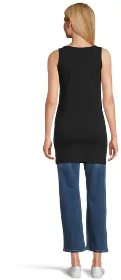 House naisten pitkä toppi Nina 2-pack - BLACK - 3