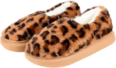 TEX naisten leopardikuvioiset kotitossut I989887 - BEIGE - 1