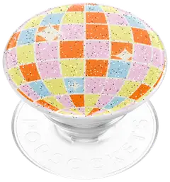 Popsockets puhelinpidike PopGrip Glitter Retro Disco - 4