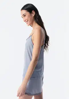 TEX naisten shortsipyjama I279927 - Blue - 5