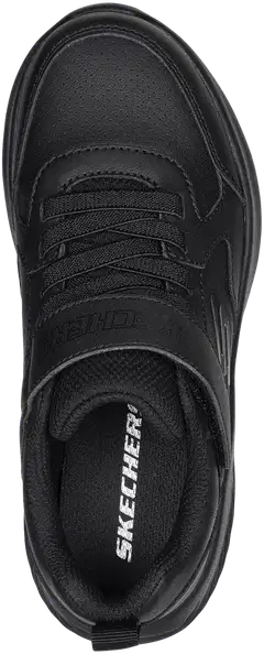 Skechers lasten kevyt lenkkari tarranauhalla ja venyvillä nauhoilla - BLACK - 2