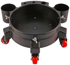 Maxshine 702306 Rullallinen ämpärivaunu – kestävä 5-pyöräinen dolly 2,7–5 gal ämpäreille, 360° pyörivät pyörät, pullon- ja harjanpidikkeet, lukitusruuvit - 1