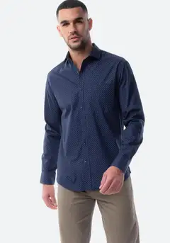 TEX miesten kauluspaita I274808 - Navy - 1