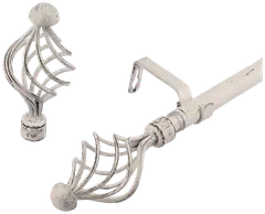 Ihanin verhotanko Elena valkokulta 160-310cm 16/19mm - 2