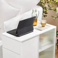 SoBuy sivupöytä valkoinen FBT141-W - 4