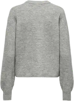 JDY naisten ajaton neule halminapituksella Jdylumi - Medium Grey Melange - 2