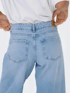 JDY Naisten farkut low waist JDYKATIE 15366863 - LIGHT BLUE DENIM - 7