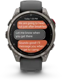 Garmin älykello Fenix 8 pro – 47 mm, amoled, sapphire, titaani – grafiitinharmaa/musta - 3