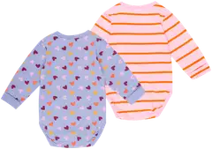 Ciraf vauvojen body Sydän & Raita 2-pack - pink hearts - 2